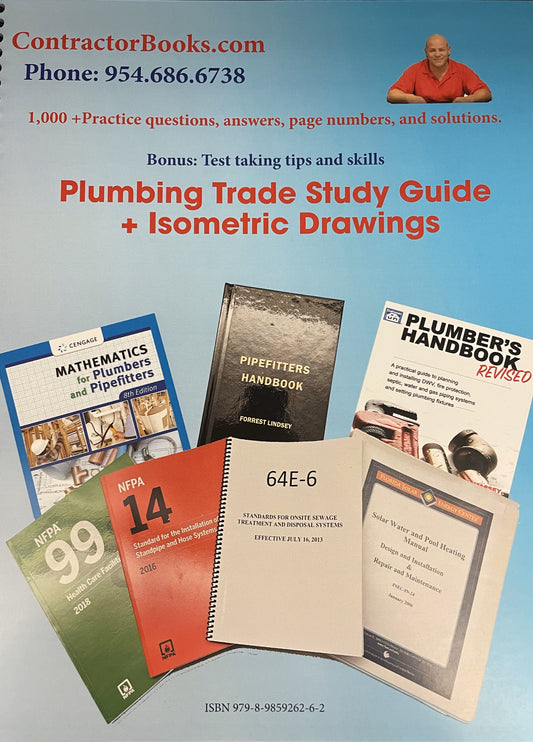 $149.99 Plumbing Trade Study Guide + Isometric Drawings
