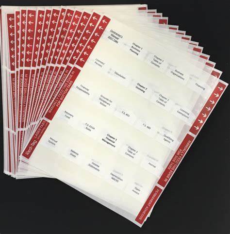 PRE-PRINTED TABS AND HIGHLIGHTS FOR FLORIDA STATE ROOFING CONTRACTORS BOOK PACKAGE